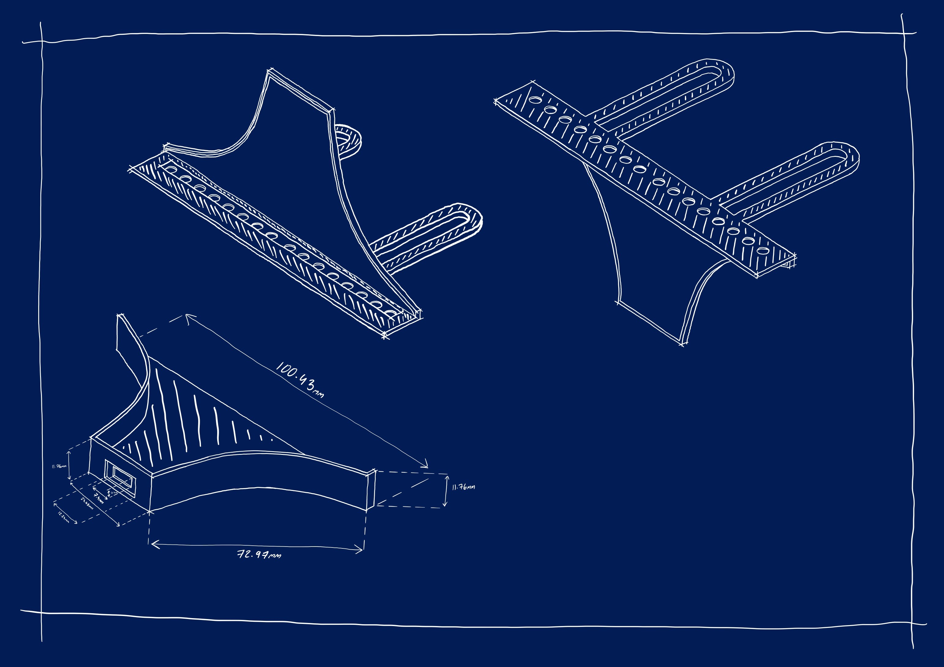 oesimracing design blueprint of the Rev Gauge with dimensions